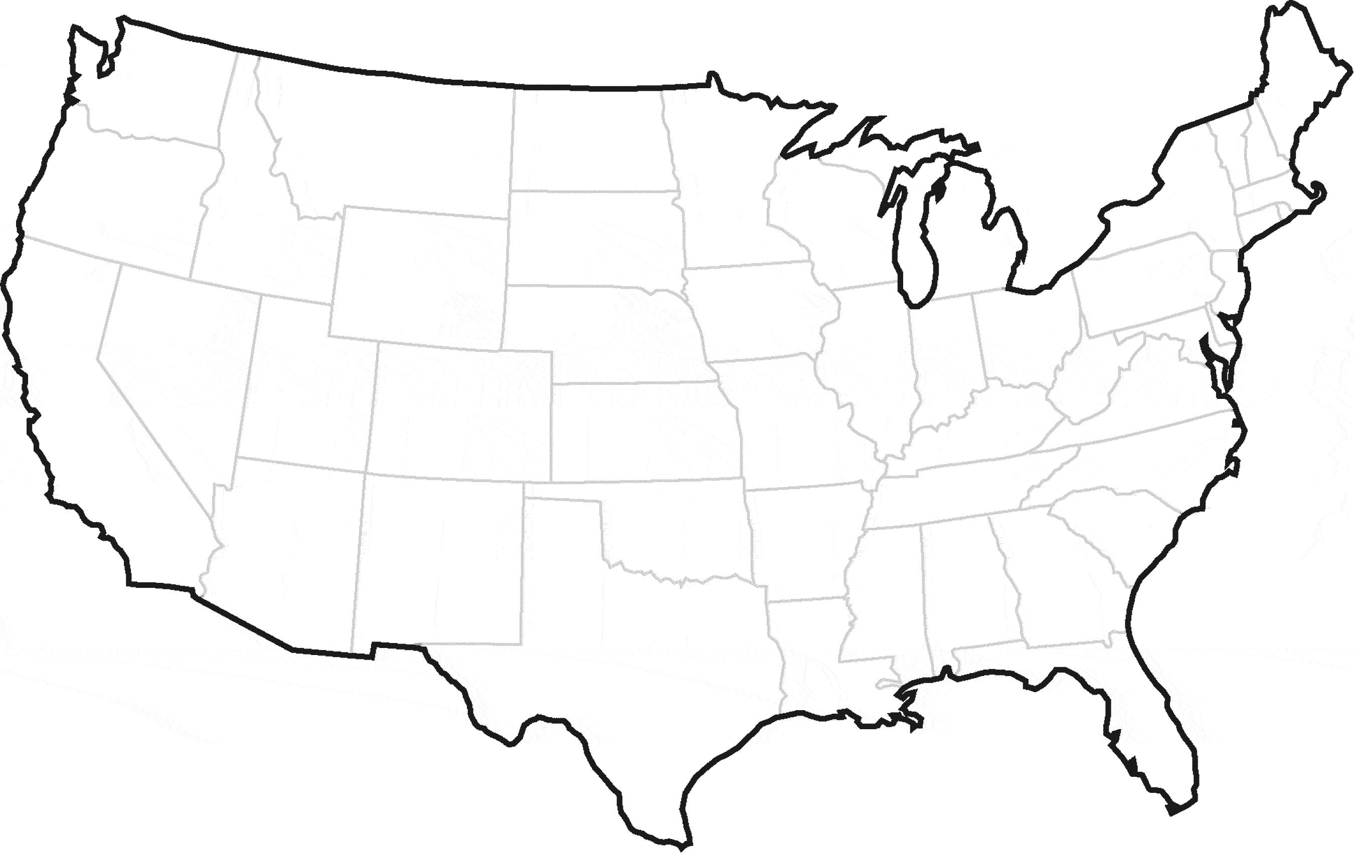 Map usa clipart.