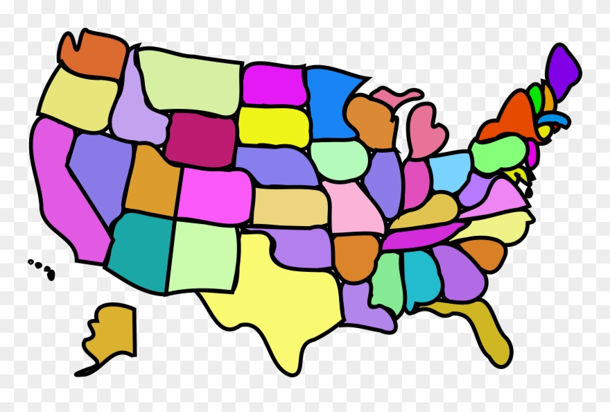 Clipart usa map.