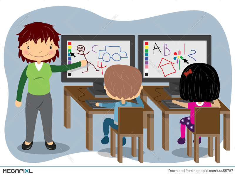 Teaching computers illustration.