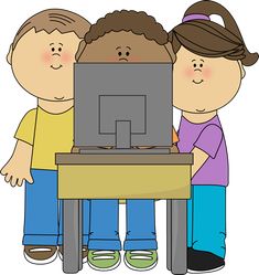 uses of computer in school clipart project