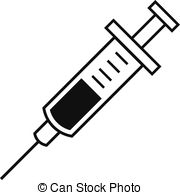 Syringe vaccination Vector Clipart EPS Images