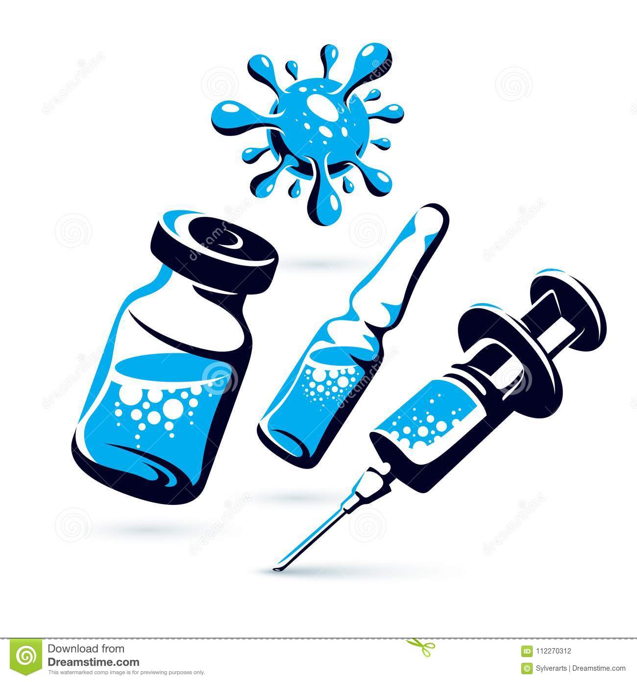 vaccine clipart vial