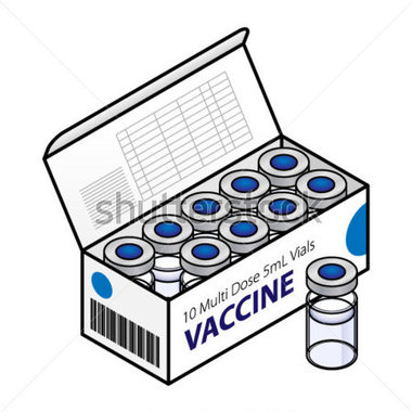 Vaccine vial clipart
