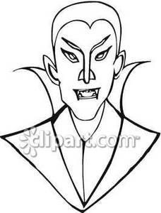 Vampire Outline Cliparts