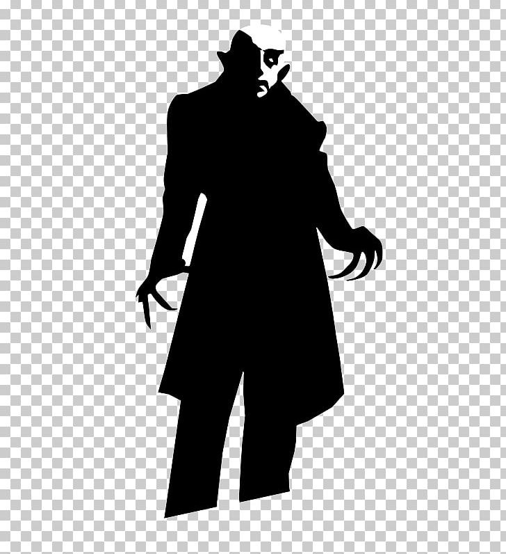Dracula nosferatu silhouette.