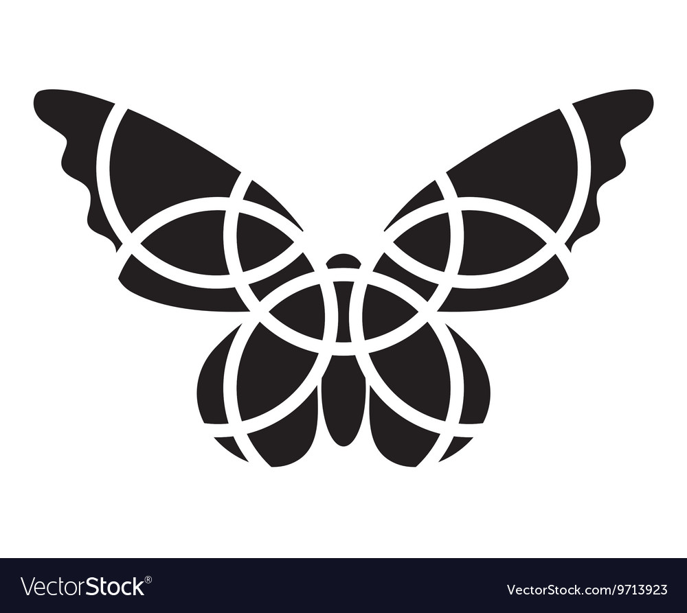 Butterfly icon Mosaic butterfly clipart