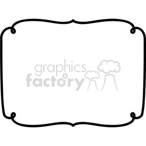 Lines frame border in vector clipart