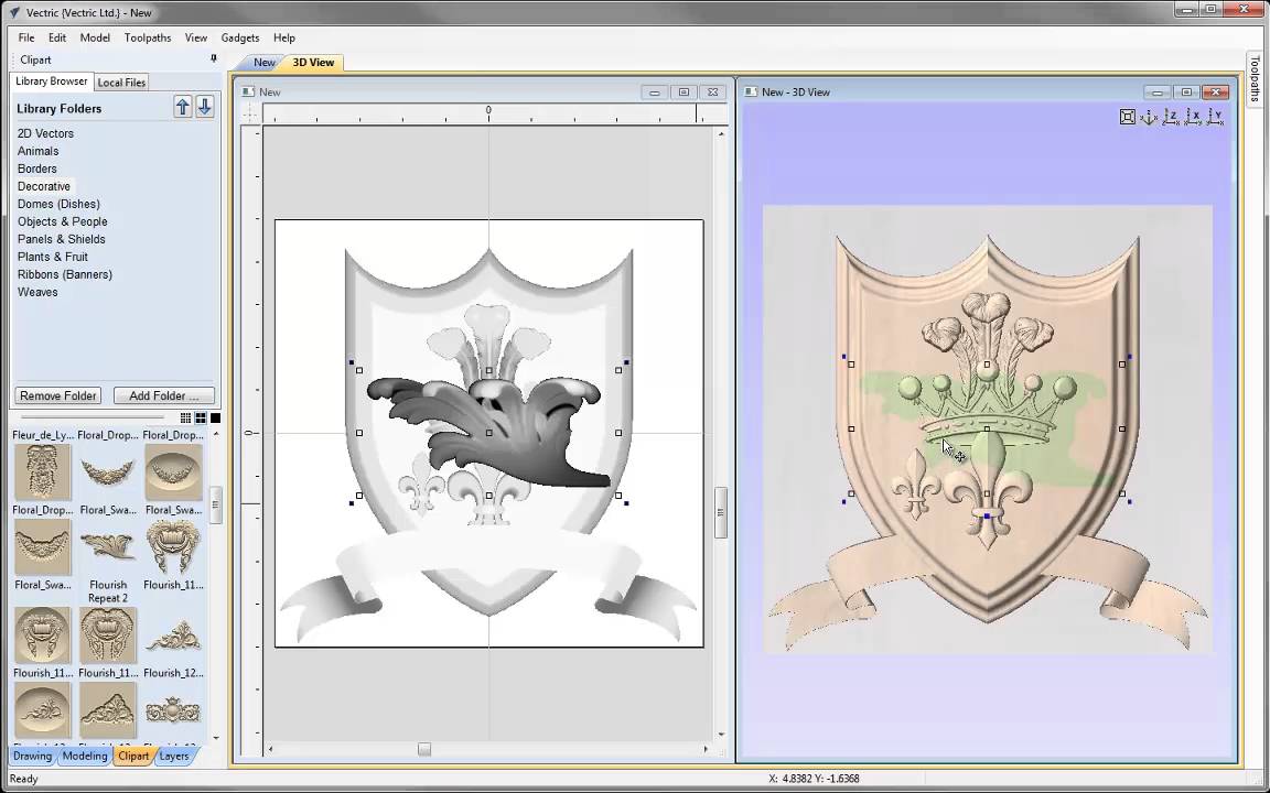 Vectric tutorials simple.