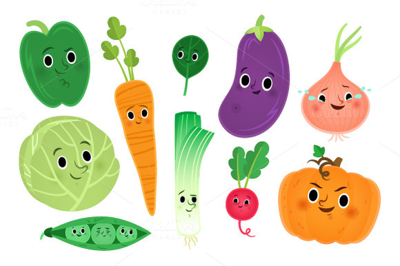 Free cute vegetable.
