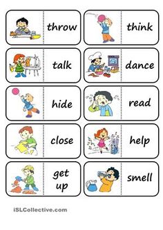 verbs clipart action word