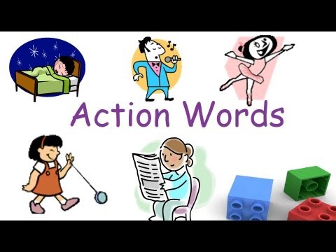 Action words and Verbs for preschool and kindergarten children