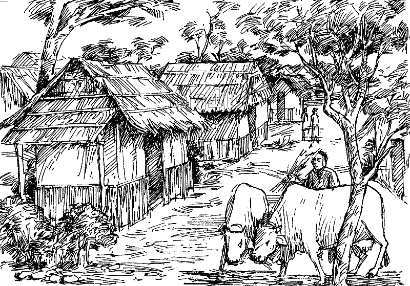 Free Village Clipart Black And White, Download Free Clip Art