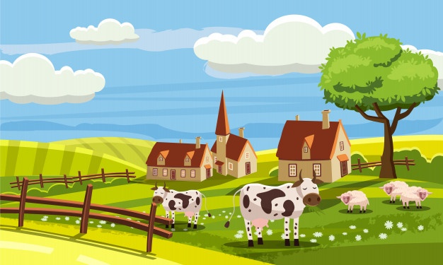village clipart countryside