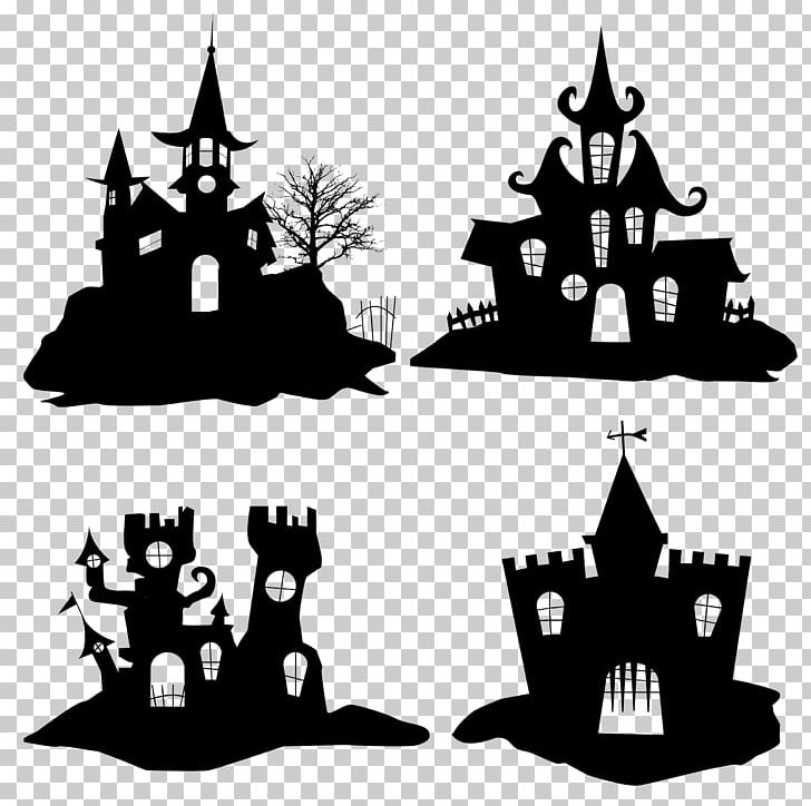 Halloween Silhouette Icon PNG, Clipart, Black And White