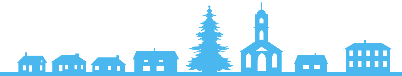 Christmas Village silhouette