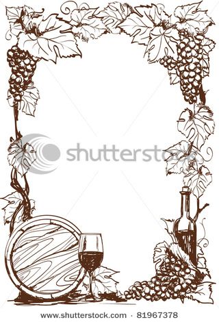 Vector Abstract Landscape With Church In Vineyard