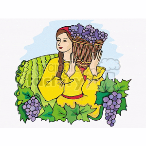 Women harvesting from.