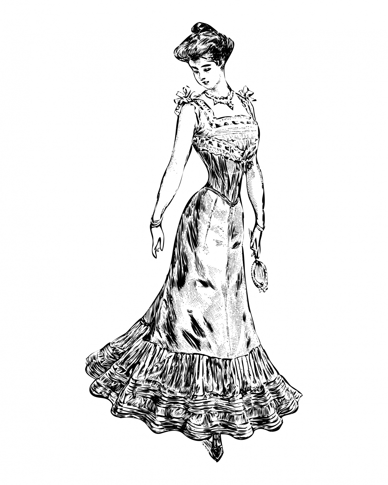 Woman,victorian,vintage,beautiful,elegant
