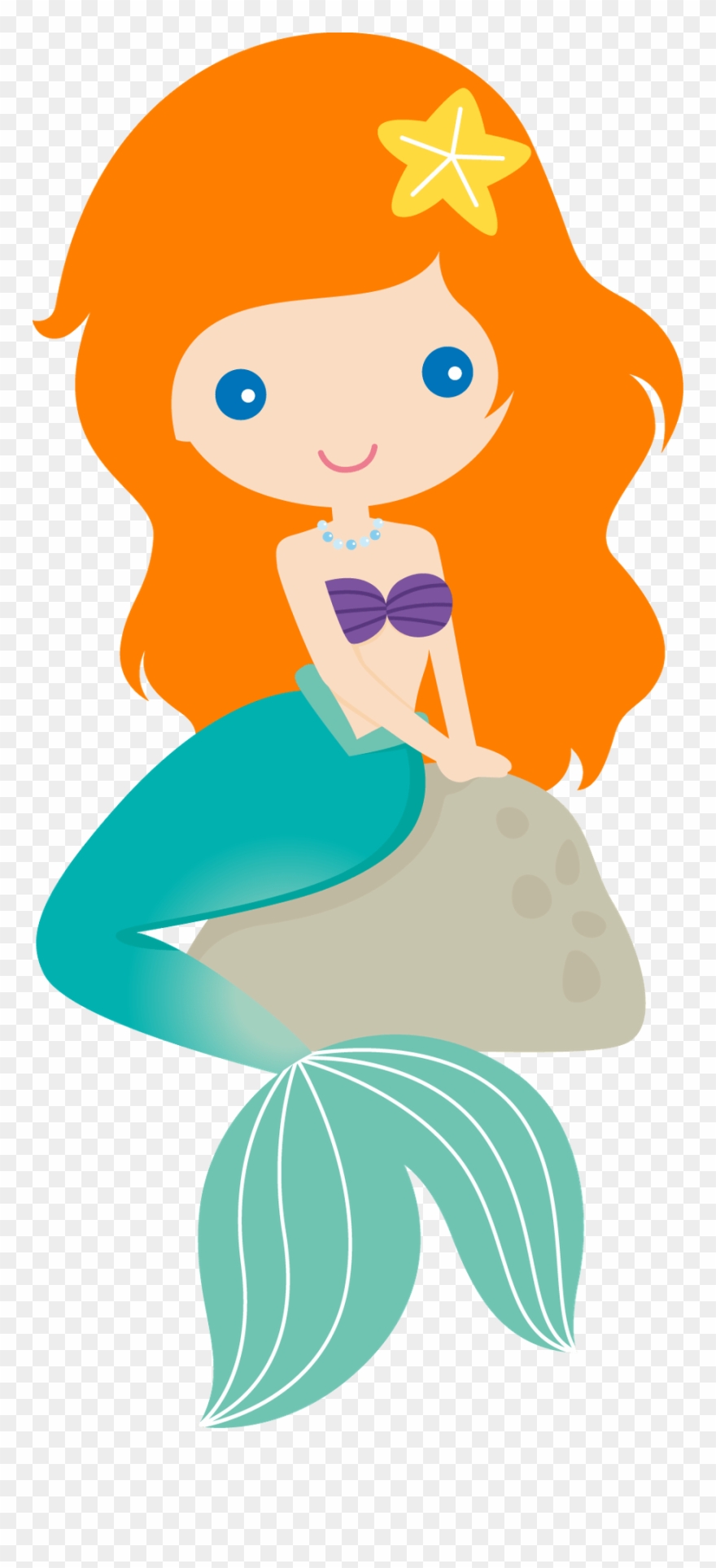 Baby mermaid clip.