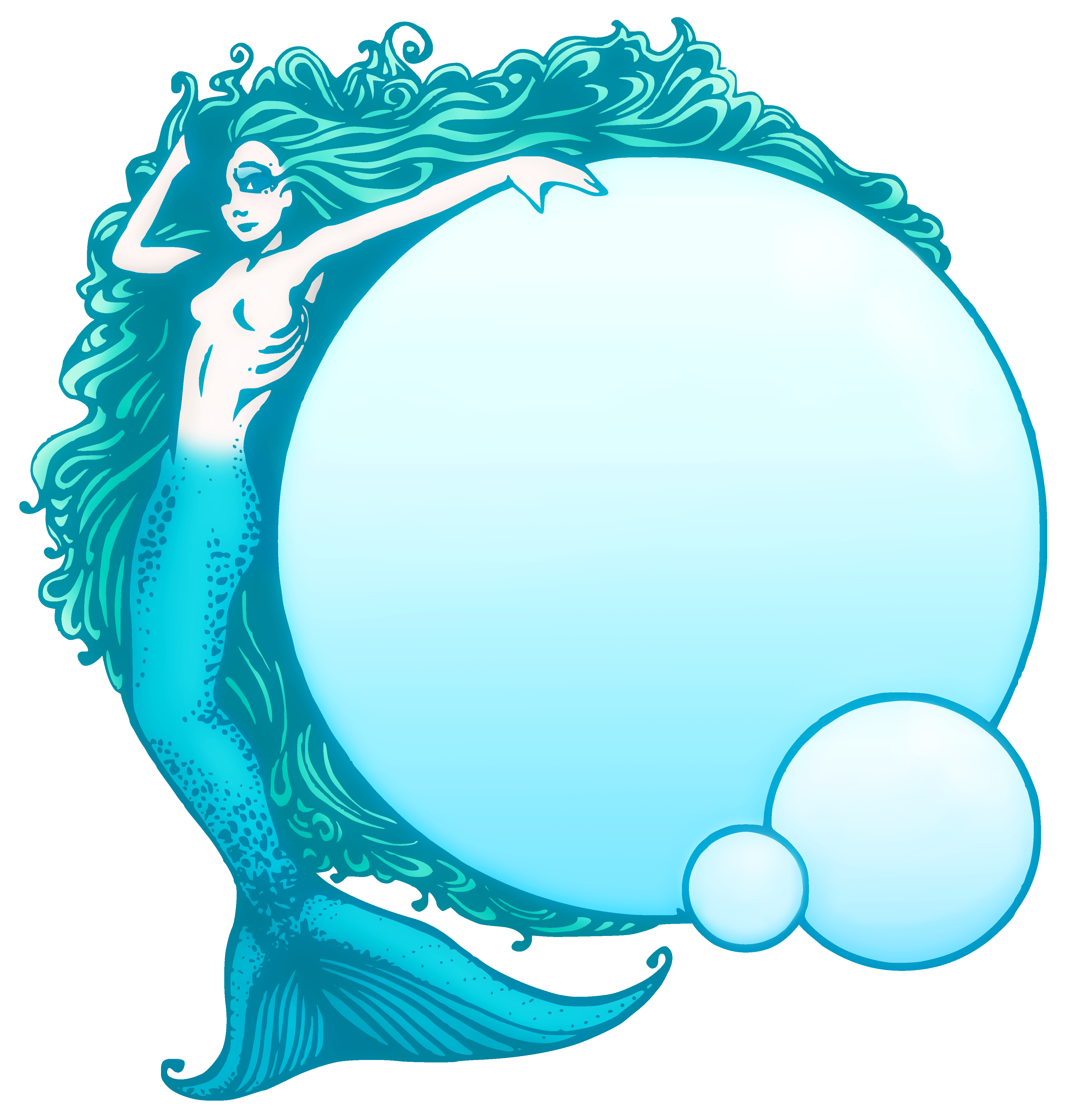 Mermaid public domain.