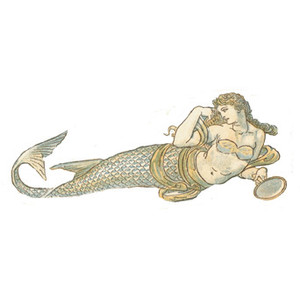 Free vintage mermaid.