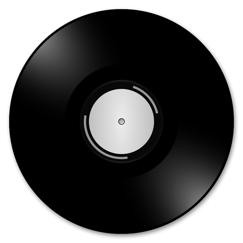 vinyl record clipart silhouette