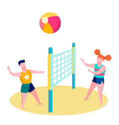 Volleyball Clipart Beach Vector Images