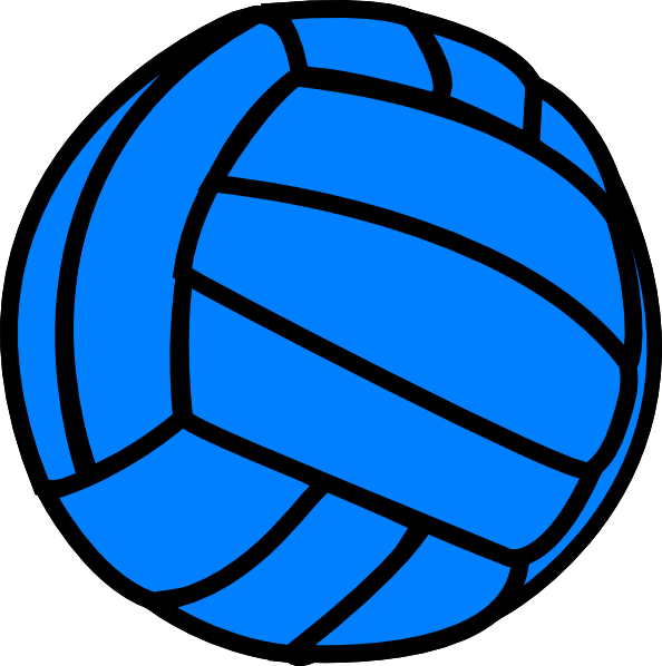 Blue volleyball clip.