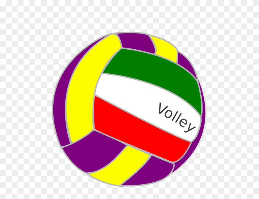 Colorful Volleyball Clipart