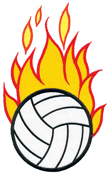 Free flaming volleyball.