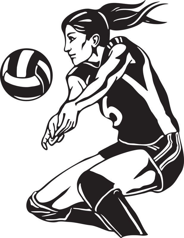 volleyball clipart passing