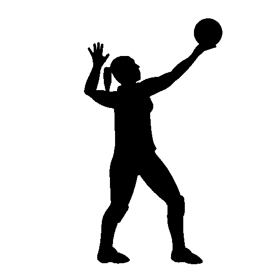 Free volleyball silhouette.