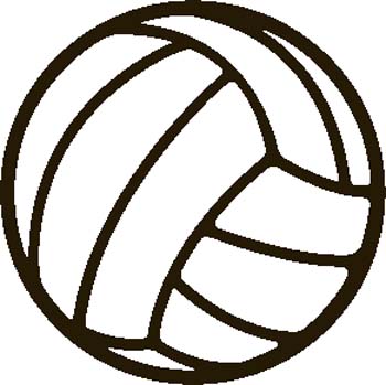 Free volleyball vector.