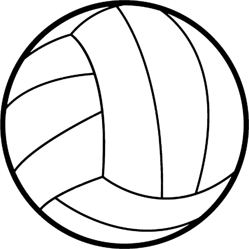 volleyball clipart white