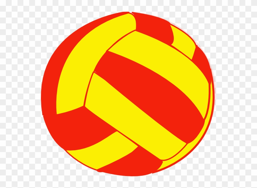 Red And Yellow Volleyball Clip Art At Clker