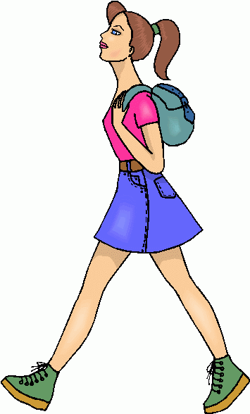 Animated walking clipart.