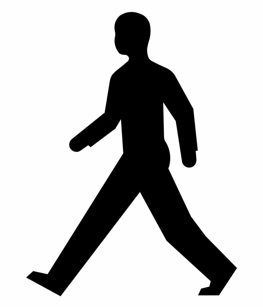 Walking Man Silhouette