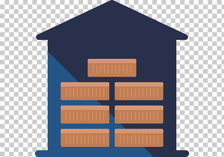 Warehouse Scalable Graphics Logistics Icon, A blue warehouse