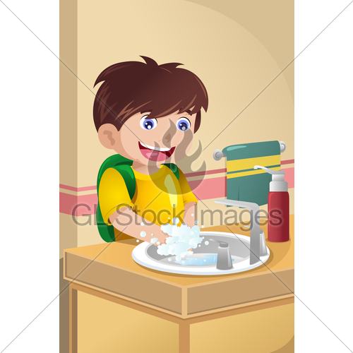 Little Boy Washing Hands