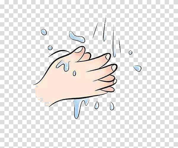 Washing hands illustration.