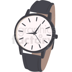 Vector wrist watch no background clipart