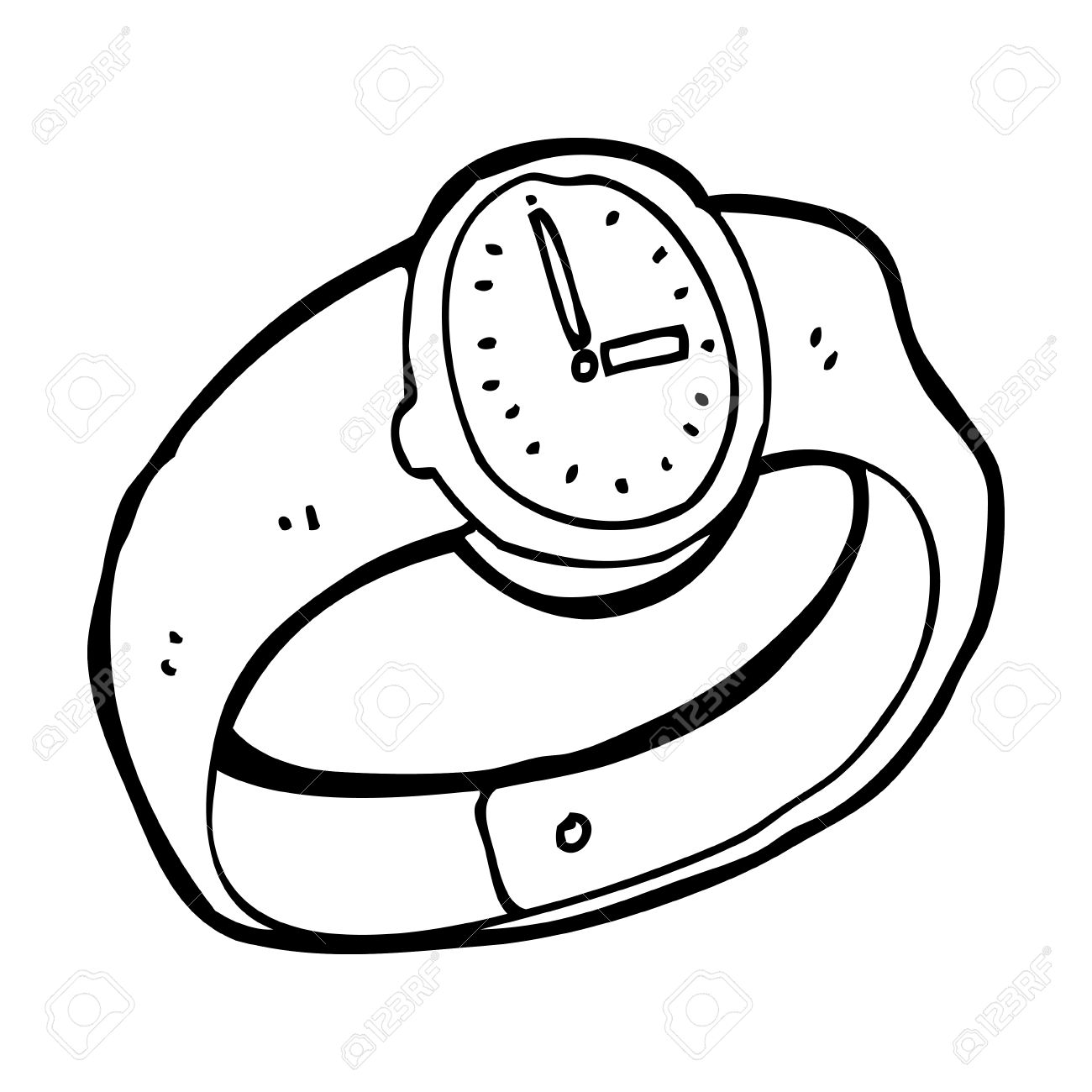 Watch Clipart Black And White