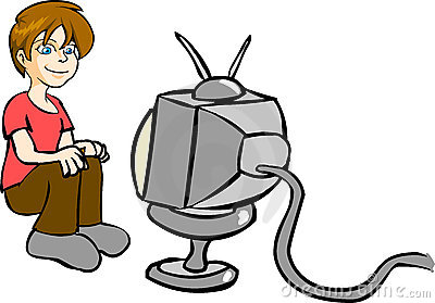 Person watching clipart.