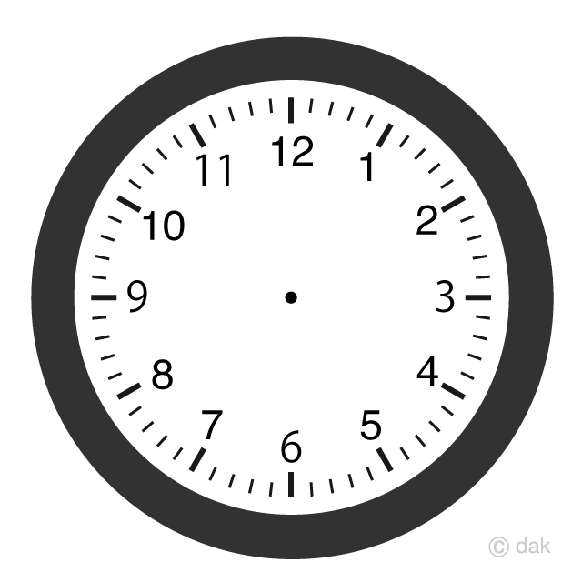 Black and White Watch Dial Clipart Free Picture