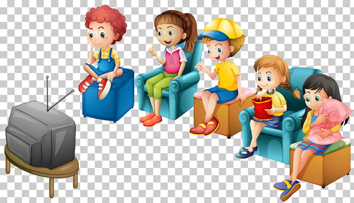 Television Stock photography Illustration, Children watch TV