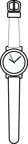 watch clipart outline