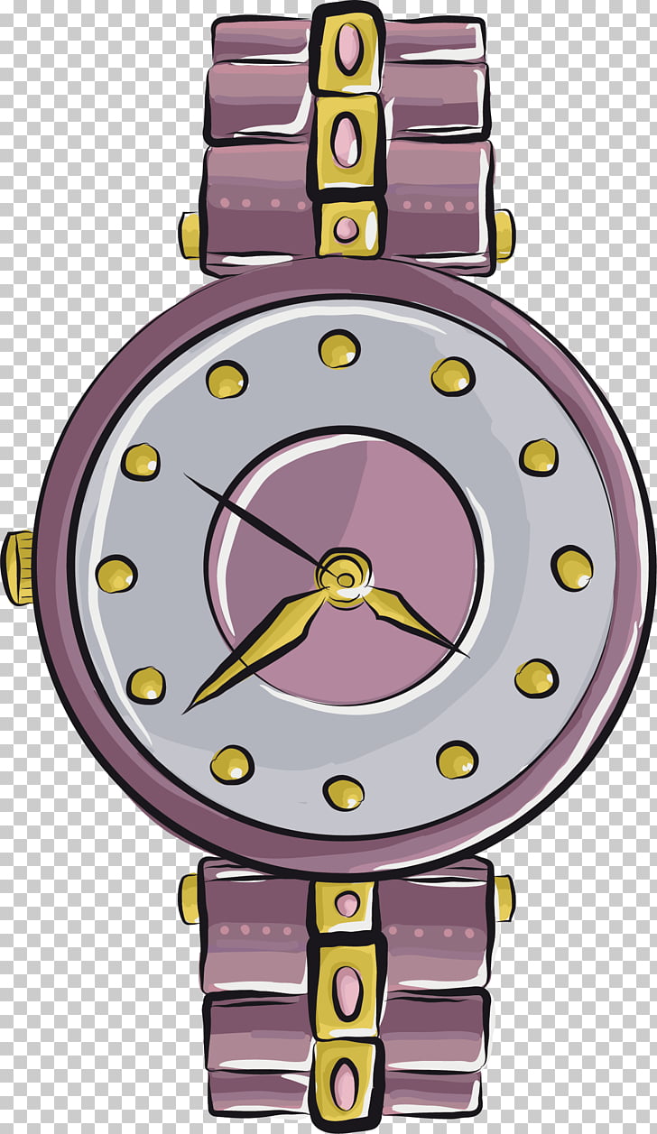Watch Metal, purple watch PNG clipart