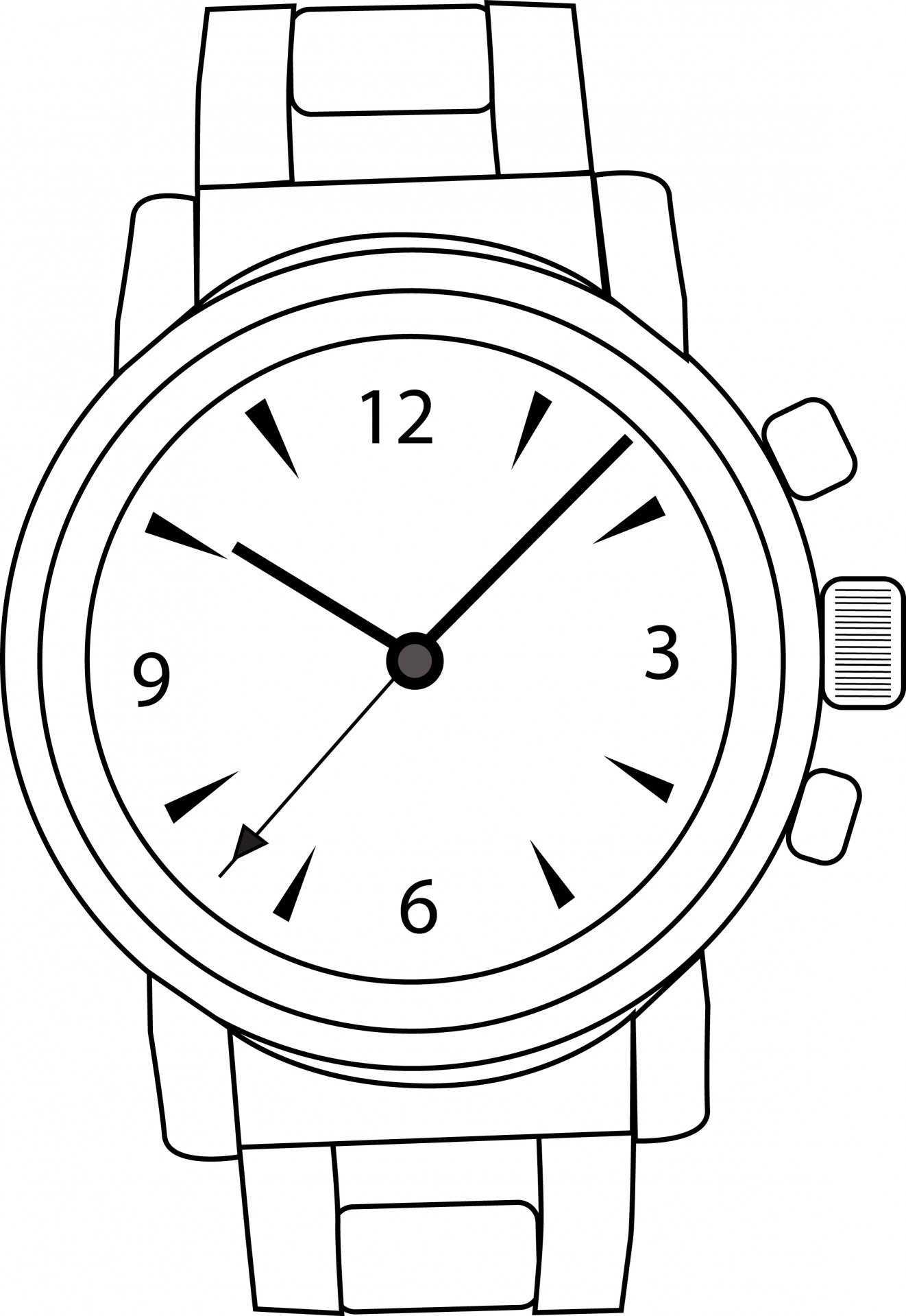 Watchwrist watchtimeclipartwatchvector free.