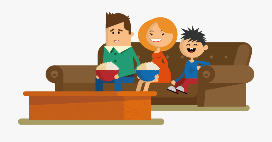 Banner Download Person Watching Tv Clipart