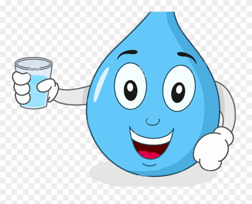 Water Bottle Clipart Cartoon Character Water